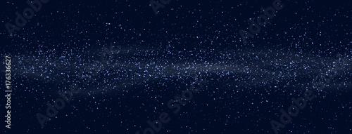 Space stars background. Light night sky vector.