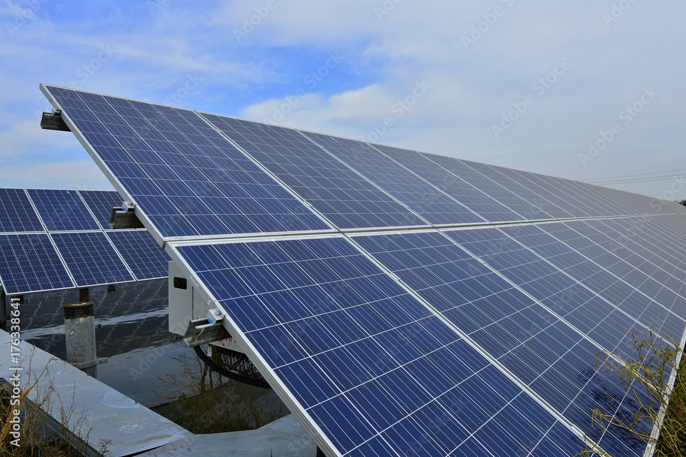 Obraz premium Solar power equipment