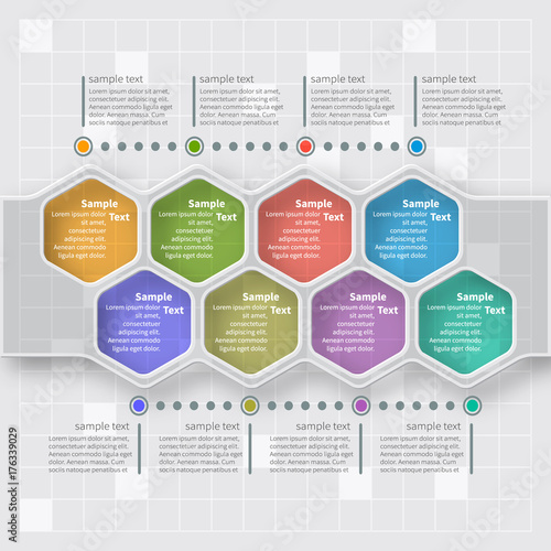 Abstract 3D Paper Infographics