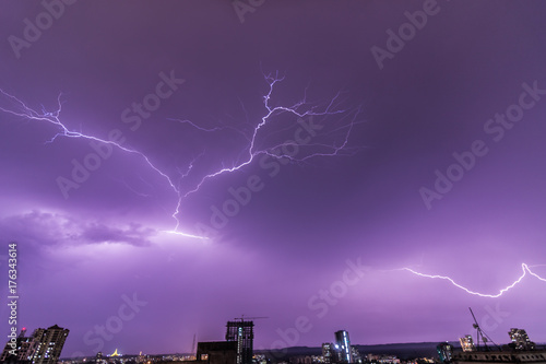 Lightning during monsoon