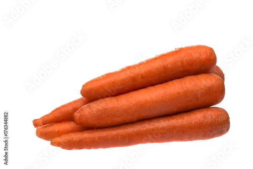 A pile of clean carrots