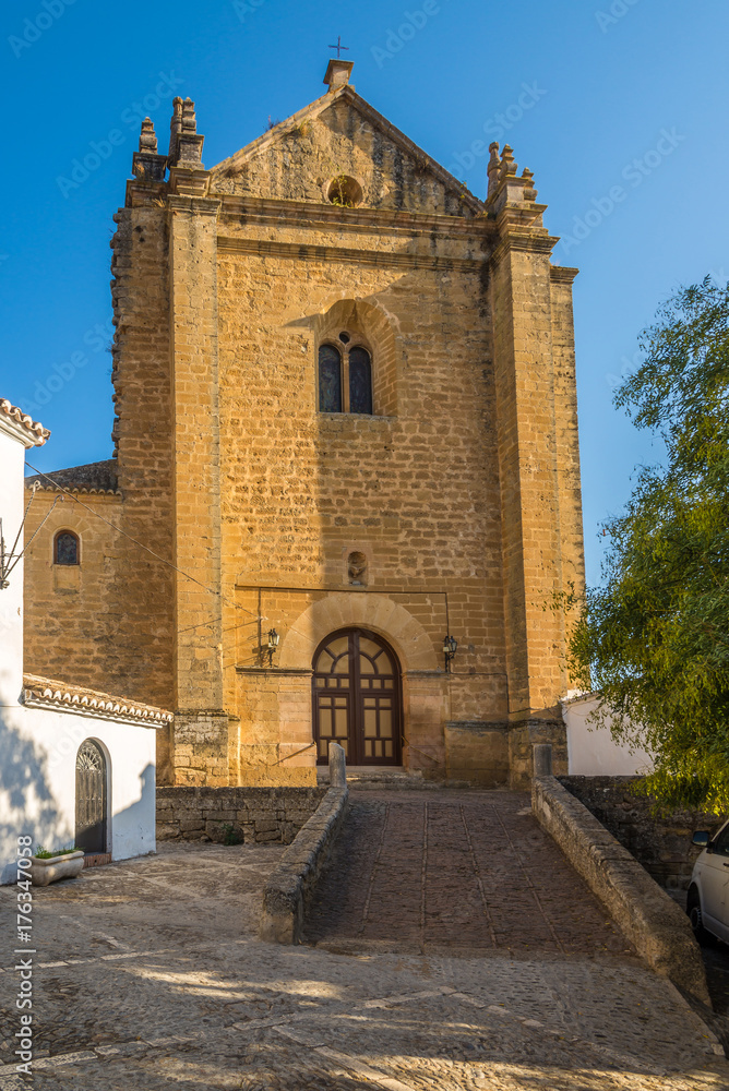 View at the church of Espirito Santo in Ronda ,Spain