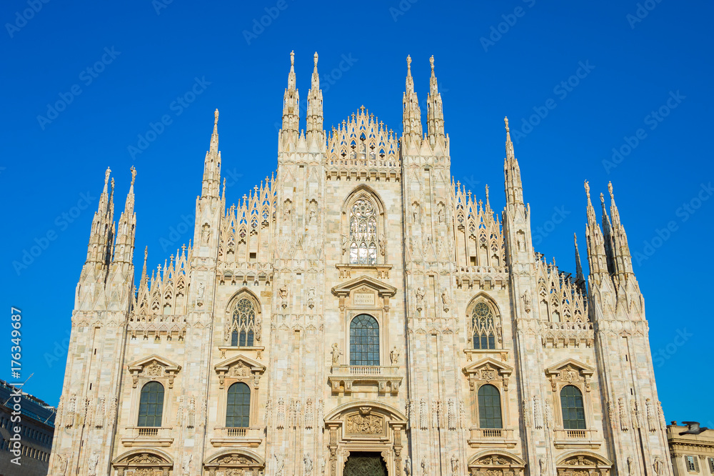 Milan Cathedral close-up. Italy