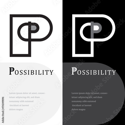 Letter P logo design