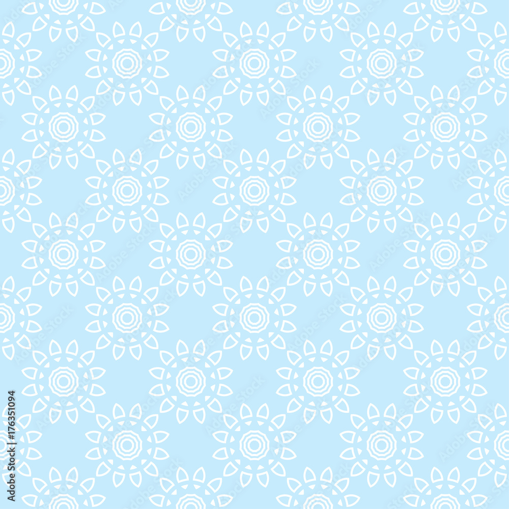 light blue pattern floral