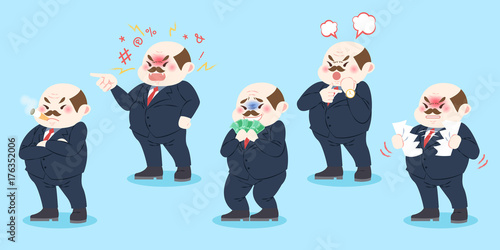 cute cartoon boss