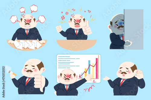 cute cartoon boss