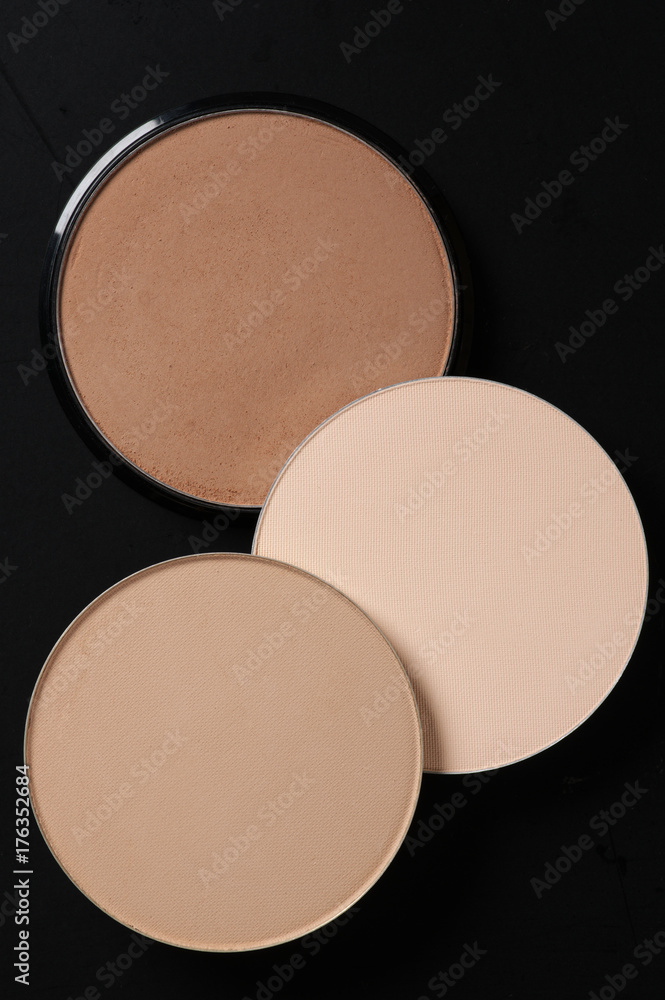 Compact face powder close-up Compact face powder close-up