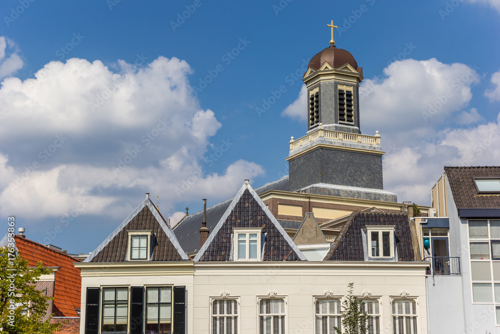 Tower of the Hartebrugkerk church in Leiden