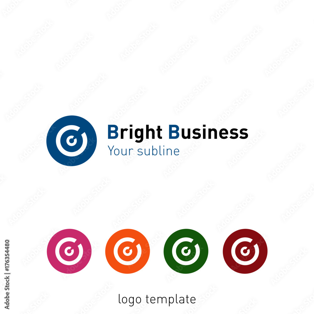 Creative abstract logo design template. Logo set, vector illustration.