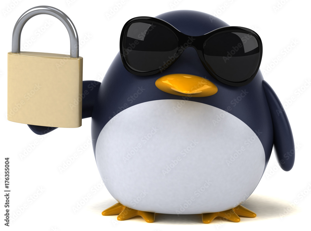 Obraz premium Fun penguin - 3D Illustration