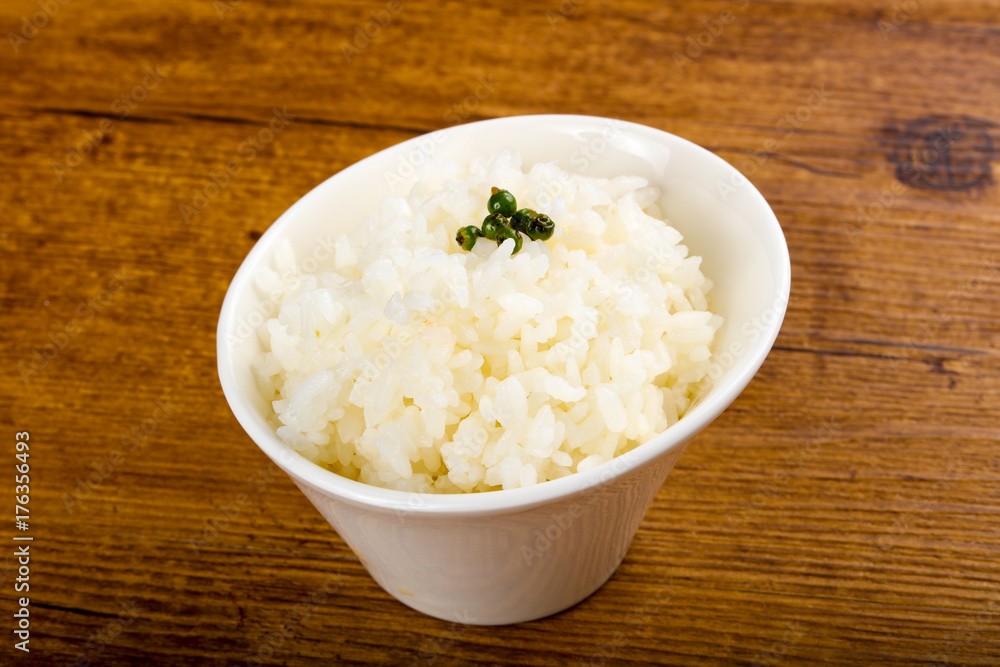 Steamed rice Steamed rice