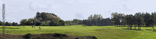 Panorama vom Golfplatz in Etretat