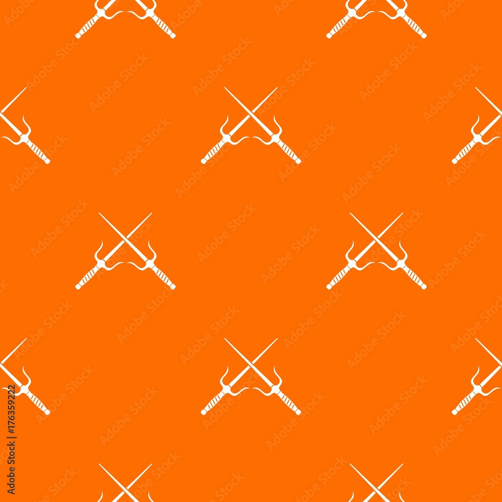 Pair of Sai pattern seamless Pair of Sai pattern seamless