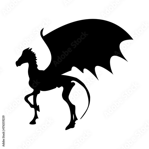Thestral skeleton horse silhouette mythical animal fantasy