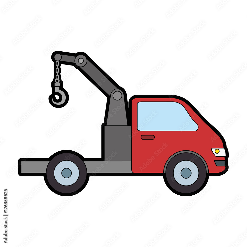 truck crane isolated icon truck crane isolated icon
