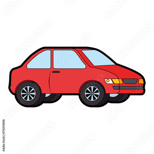 car vehicle isolated icon
