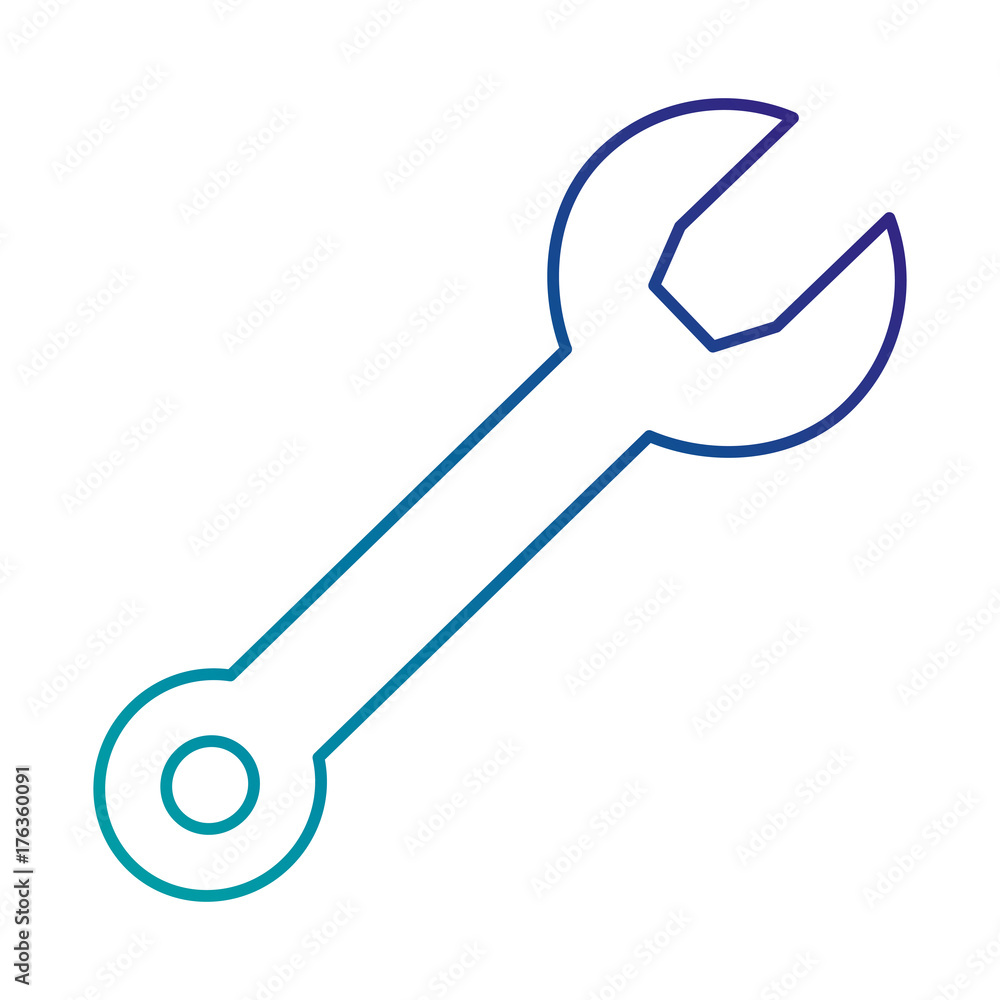 wrench key isolated icon wrench key isolated icon
