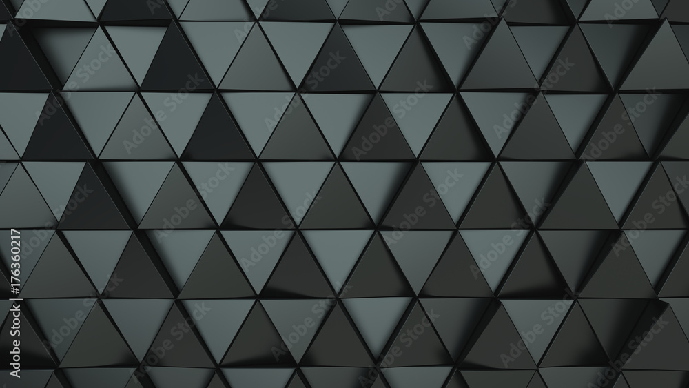 Pattern of black triangle prisms Pattern of black triangle prisms