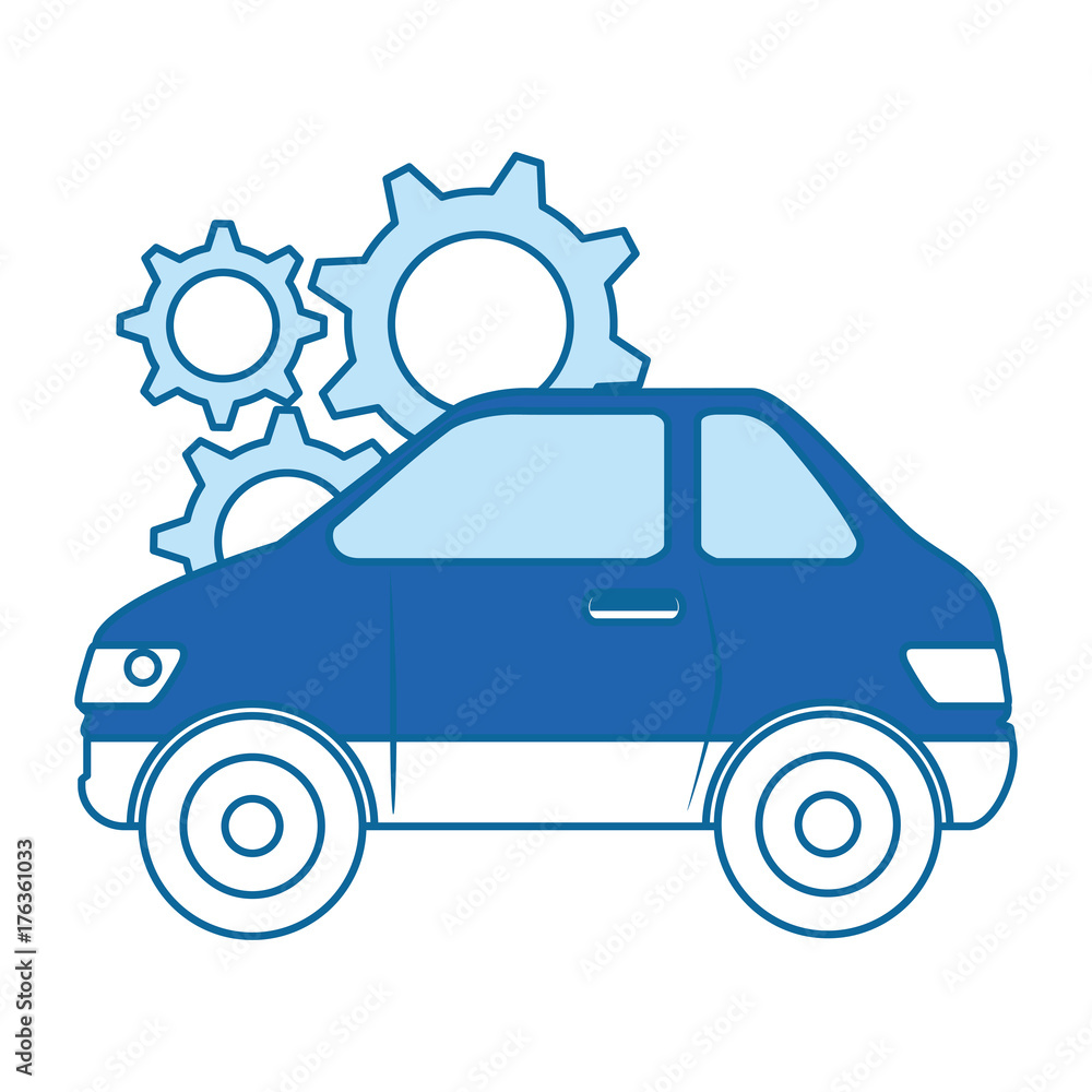 car vehicle with gears car vehicle with gears