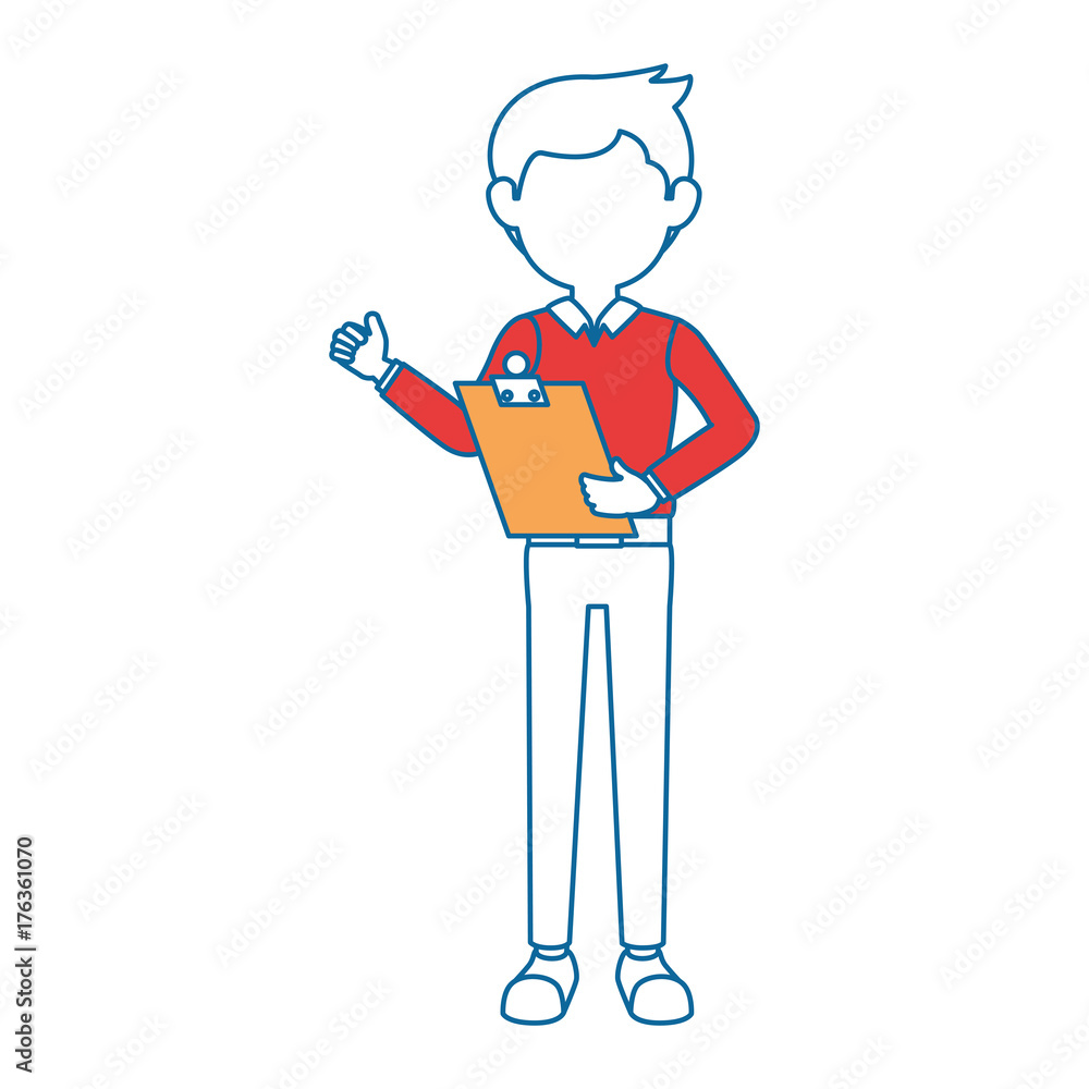 delivery worker with clipboard avatar character delivery worker with clipboard avatar character