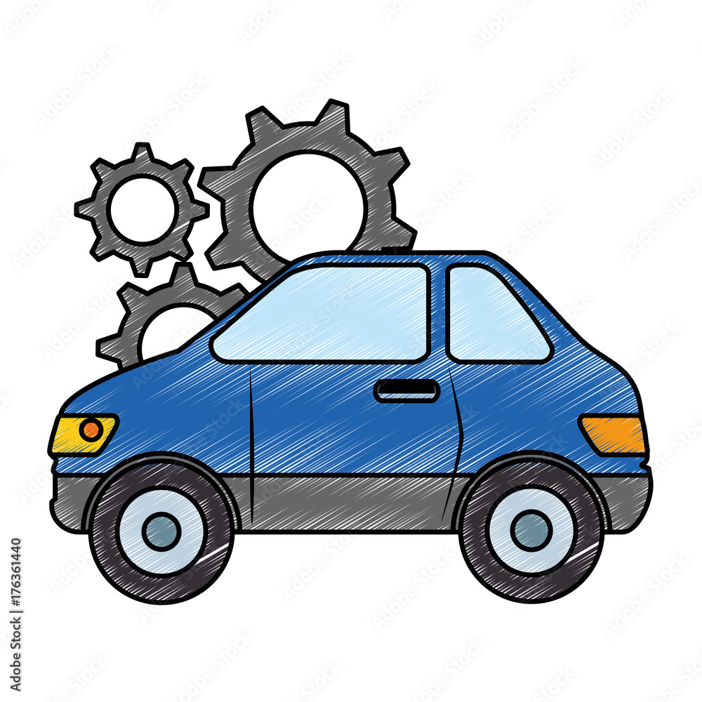 car vehicle with gears