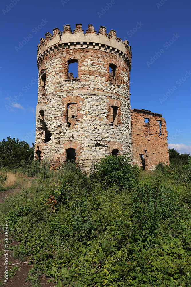 Old ruined tower of the summer villa