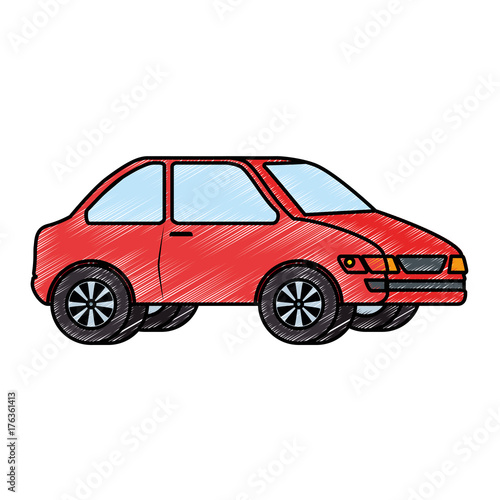 car vehicle isolated icon