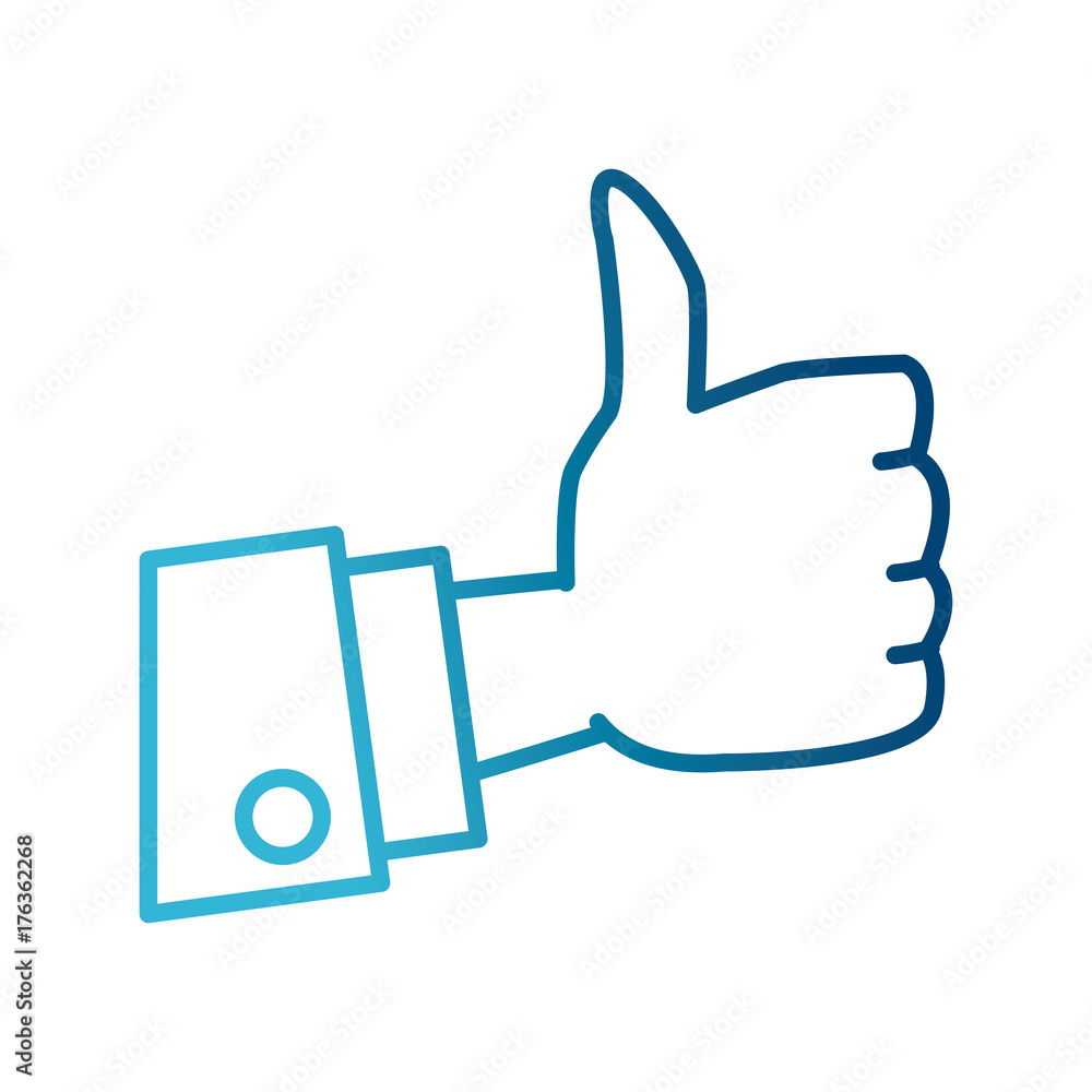 Thumb up symbol icon vector illustration graphic Thumb up symbol icon vector illustration graphic