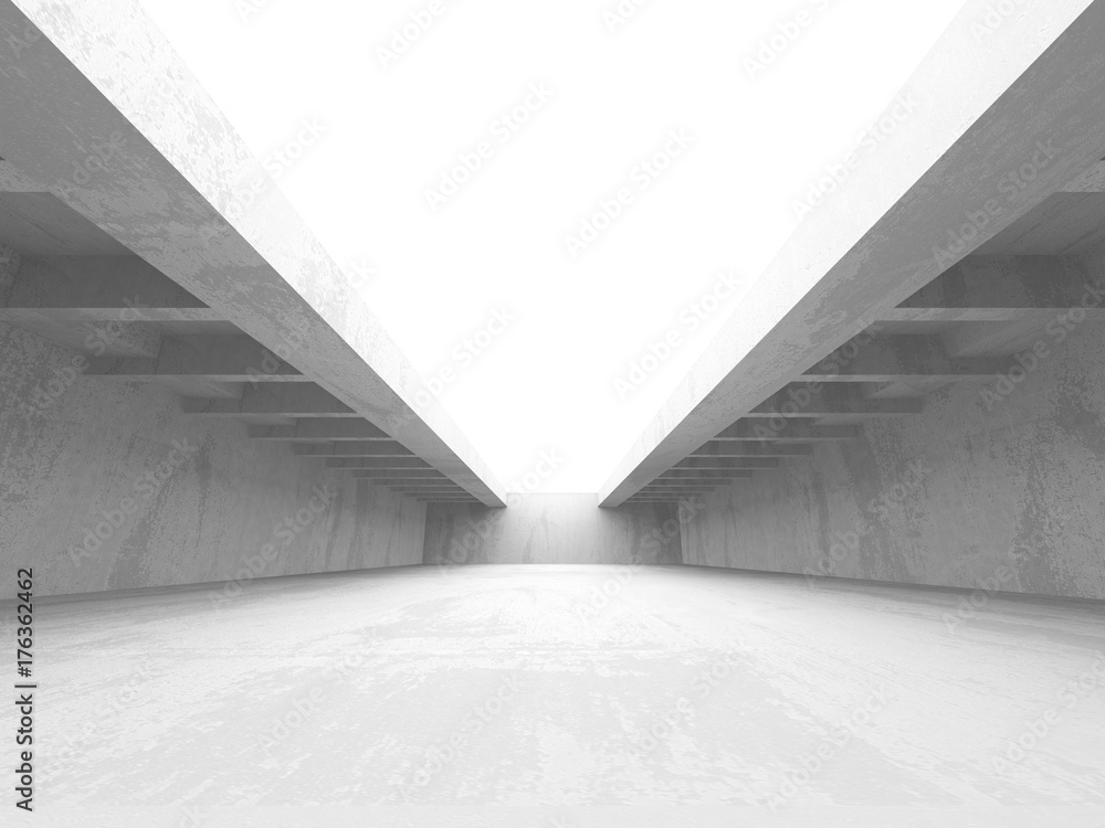 Obraz premium Abstract geometric concrete architecture background