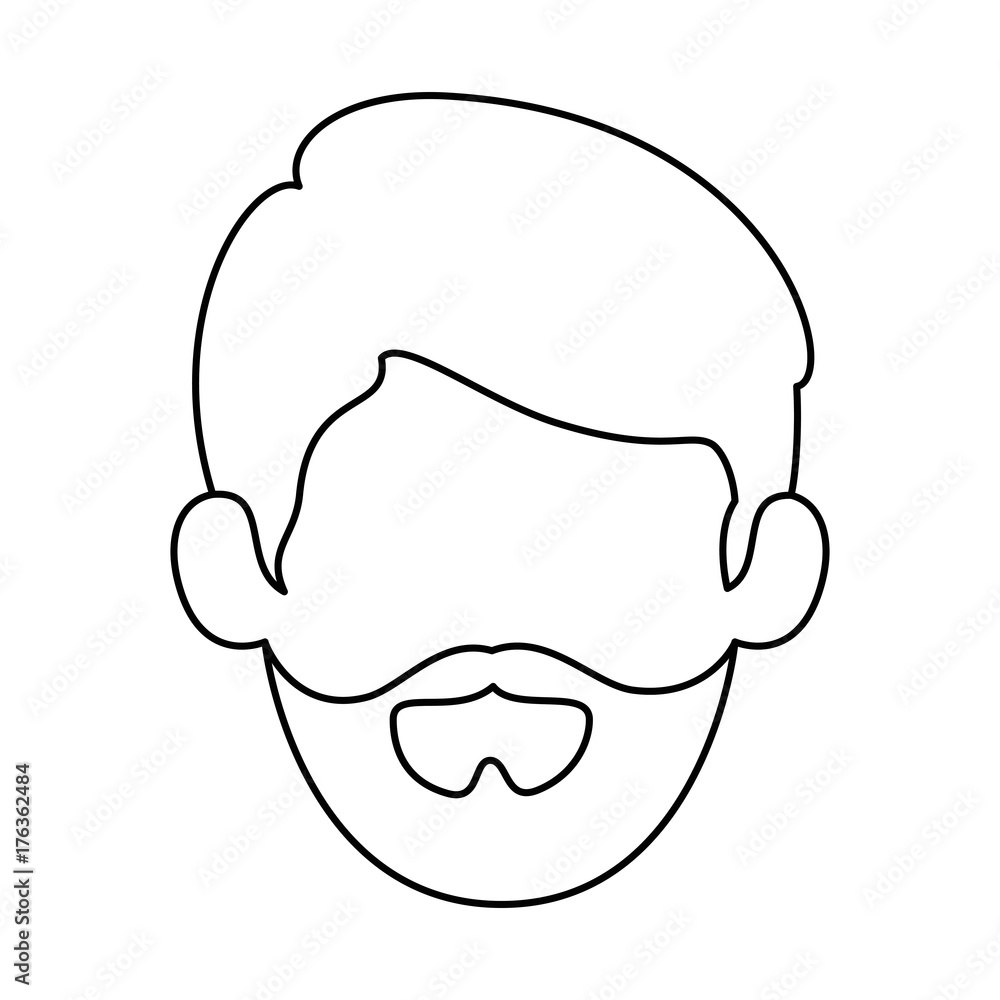 young man head avatar character young man head avatar character