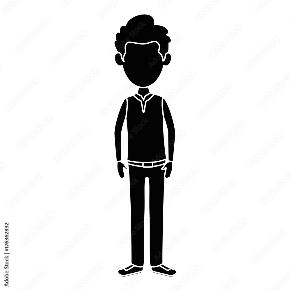 young man avatar character young man avatar character