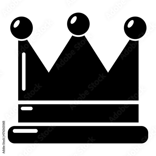 Crown icon, simple black style