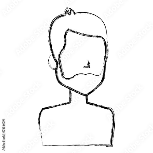 young man shirtless avatar character