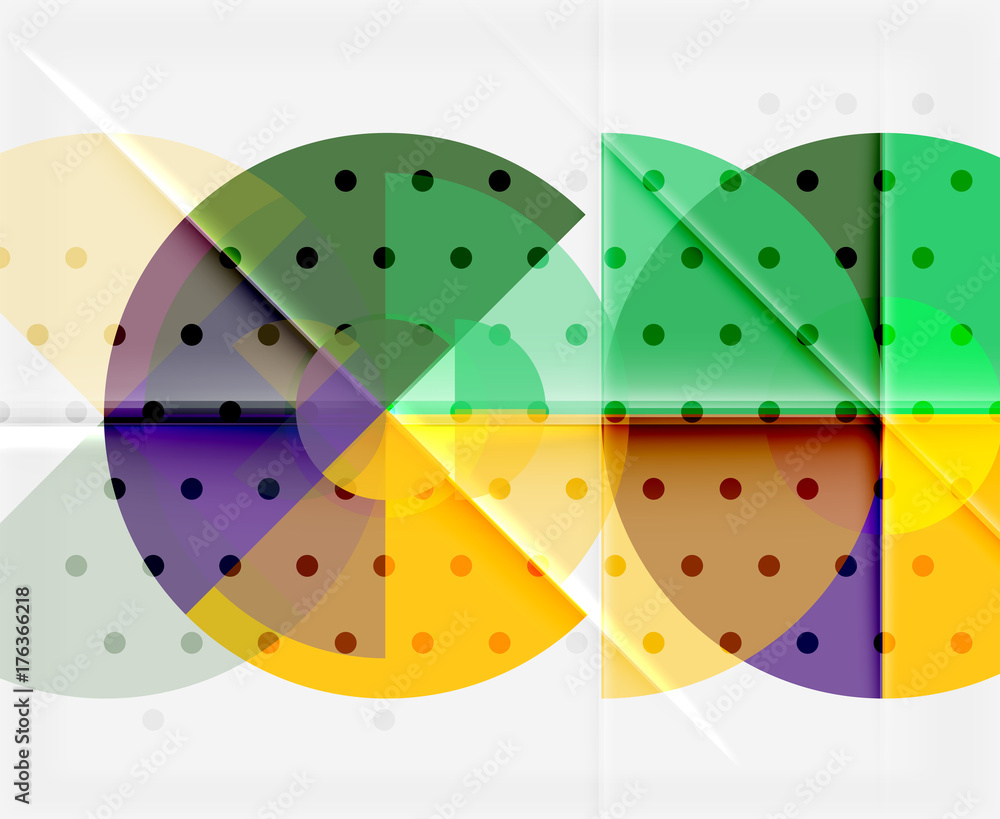 Circle elements on black background Circle elements on black background