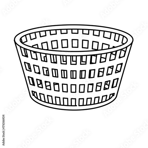 line basket to dirty clothes and domestic housework