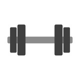 dumbbell fitness or sport related icon image vector illustration design 