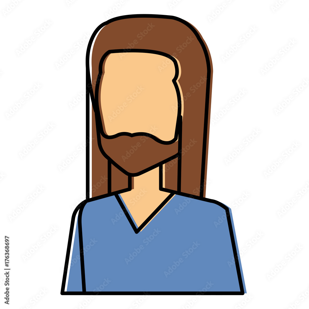 hippie man avatar character