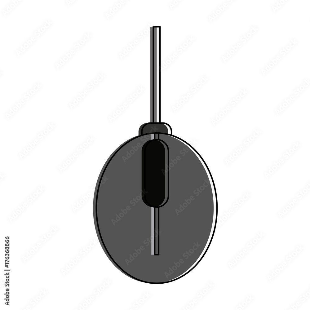 Naklejka premium mouse computer icon image vector illustration design