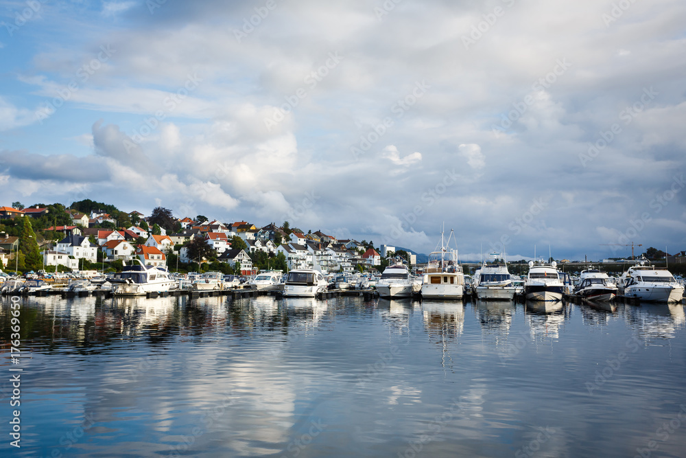 Boats in the bay of Stavanger