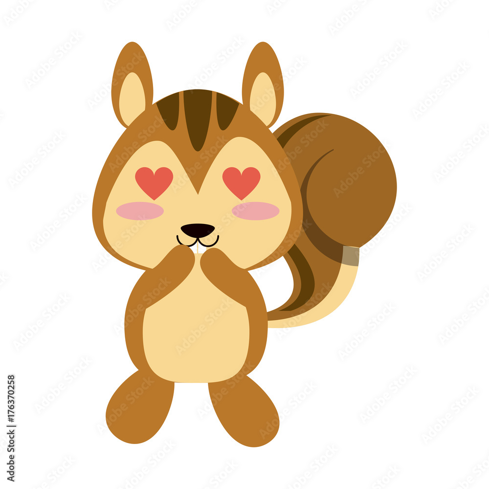 squirrel with heart eyes cute animal cartoon icon image vector illustration design squirrel with heart eyes cute animal cartoon icon image vector illustration design