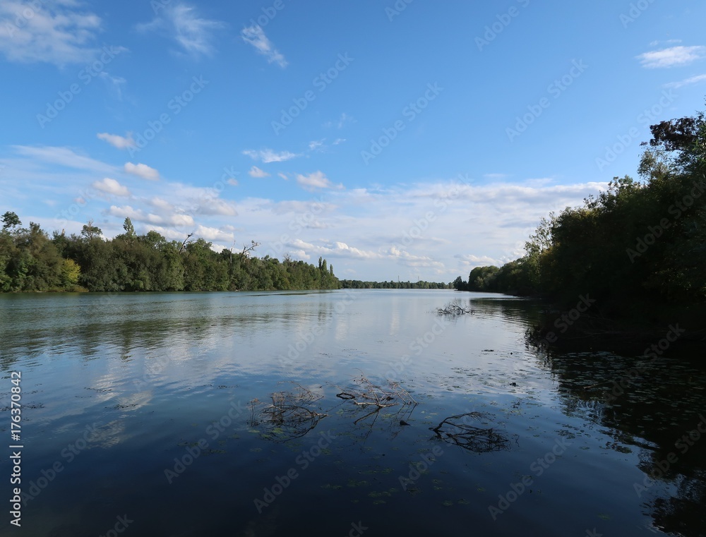 Along the Saône river, France