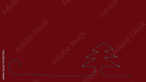 Tannenbaum neon metallic rot