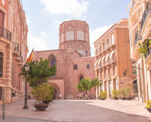 Valencia streets, Spain, cathedral