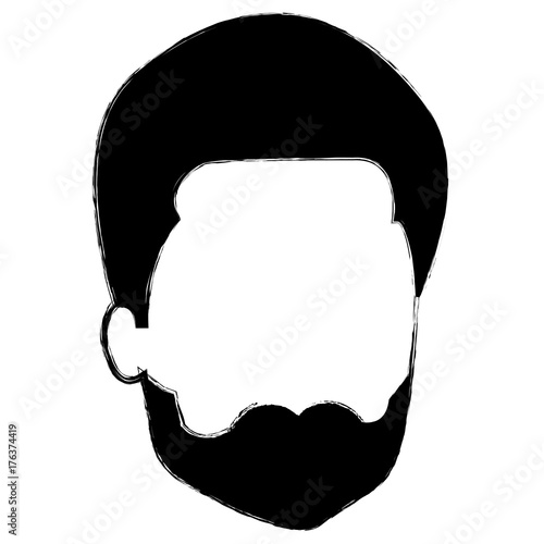 young man head avatar character