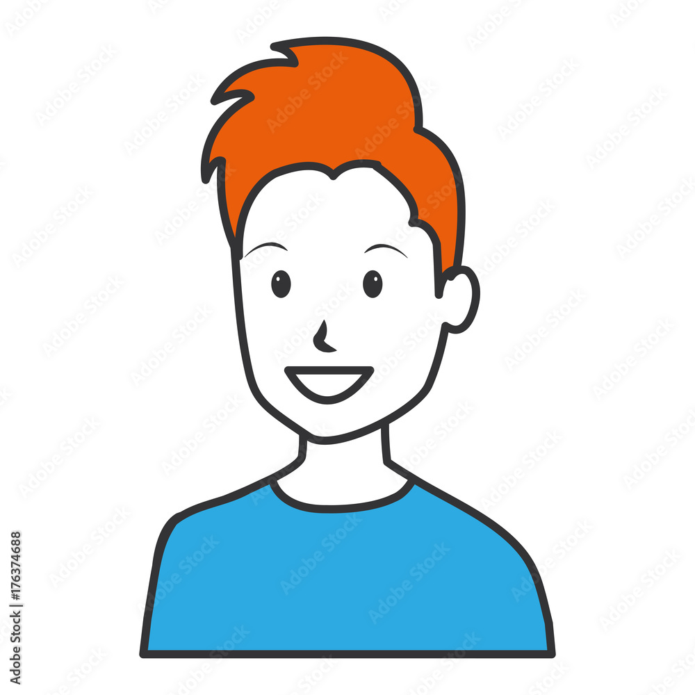 young man avatar character vector illustration design young man avatar character vector illustration design