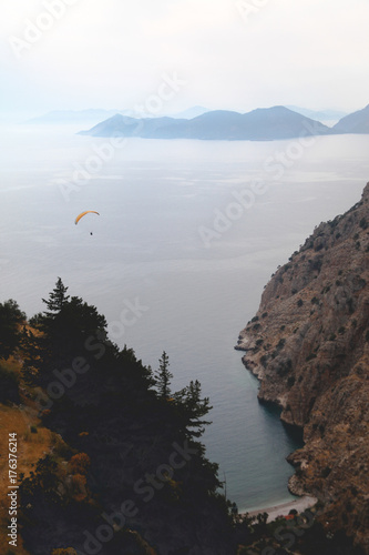 Amazing view with the paraglider.