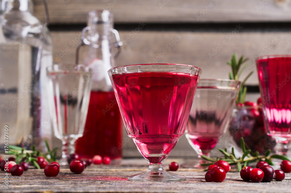 Transparent red drink Transparent red drink
