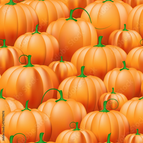 Pumpkin  seamless pattern.