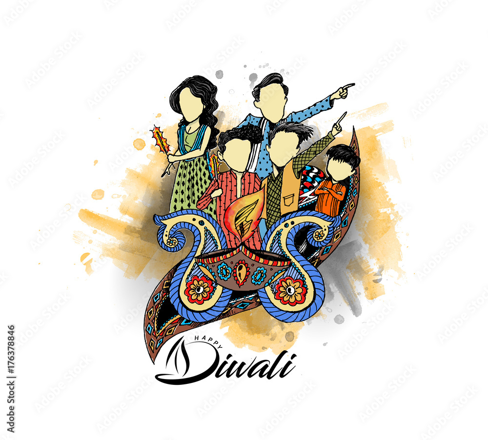 Happy Diwali creative flyer for Diwali festival. Happy Diwali creative flyer for Diwali festival.